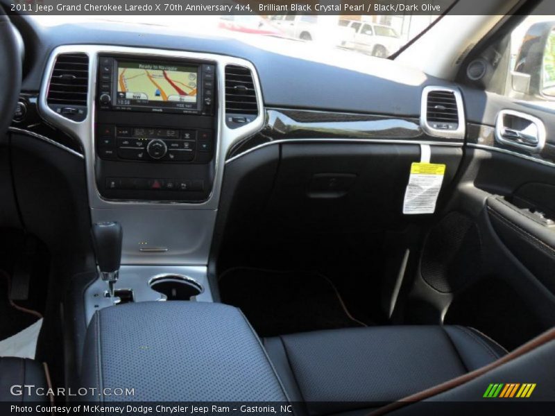 Brilliant Black Crystal Pearl / Black/Dark Olive 2011 Jeep Grand Cherokee Laredo X 70th Anniversary 4x4