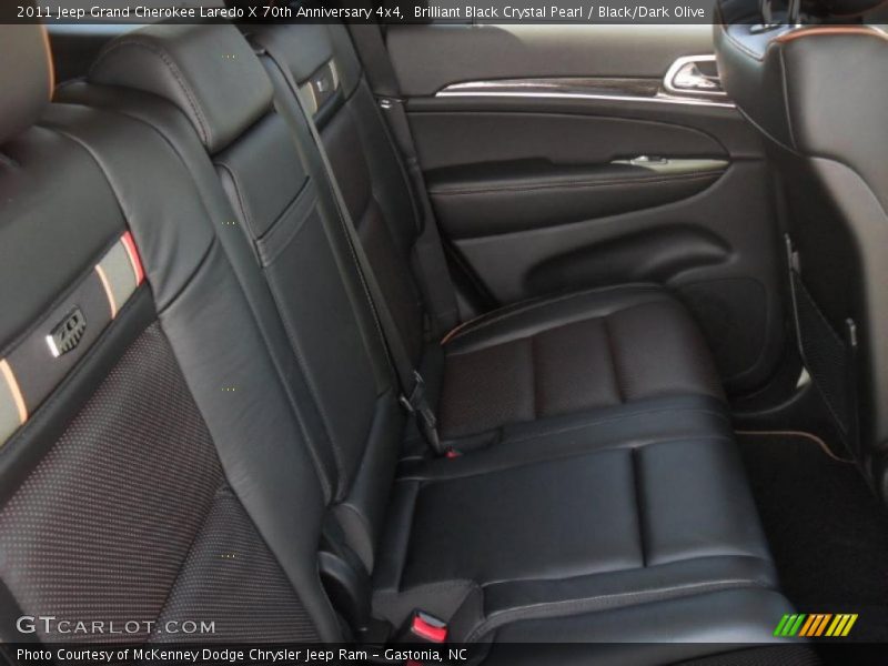  2011 Grand Cherokee Laredo X 70th Anniversary 4x4 Black/Dark Olive Interior