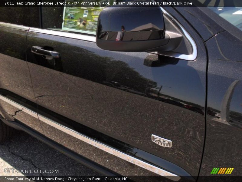 Brilliant Black Crystal Pearl / Black/Dark Olive 2011 Jeep Grand Cherokee Laredo X 70th Anniversary 4x4