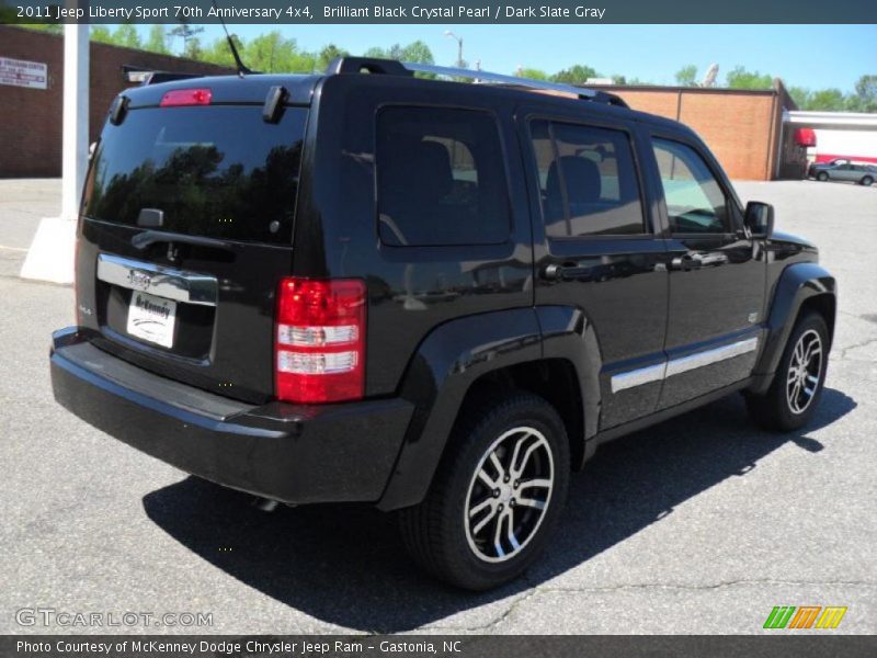 Brilliant Black Crystal Pearl / Dark Slate Gray 2011 Jeep Liberty Sport 70th Anniversary 4x4