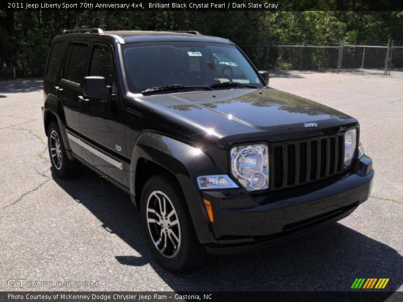 Brilliant Black Crystal Pearl / Dark Slate Gray 2011 Jeep Liberty Sport 70th Anniversary 4x4