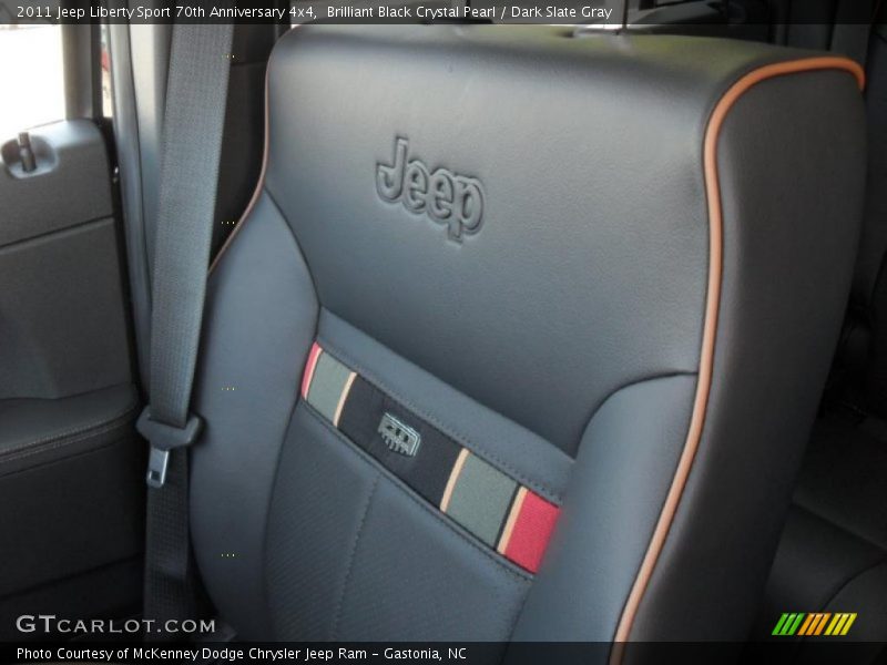 Brilliant Black Crystal Pearl / Dark Slate Gray 2011 Jeep Liberty Sport 70th Anniversary 4x4