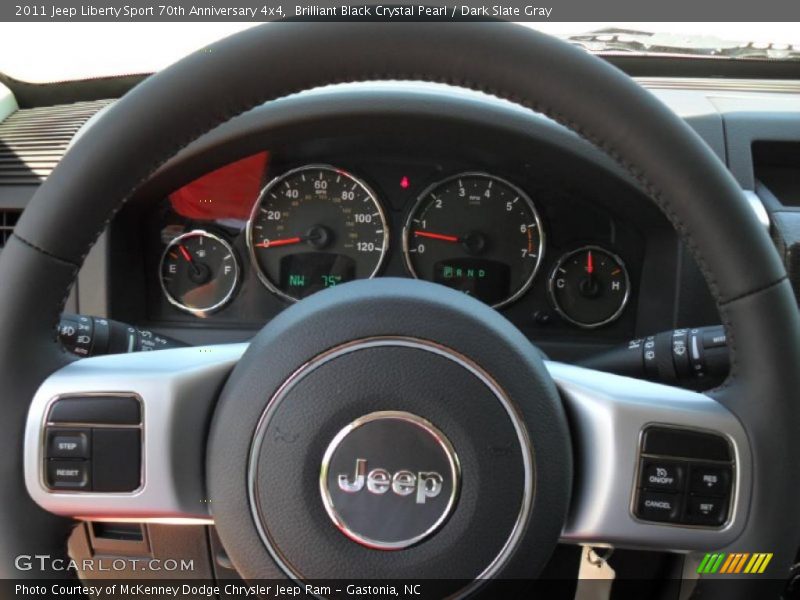 Brilliant Black Crystal Pearl / Dark Slate Gray 2011 Jeep Liberty Sport 70th Anniversary 4x4