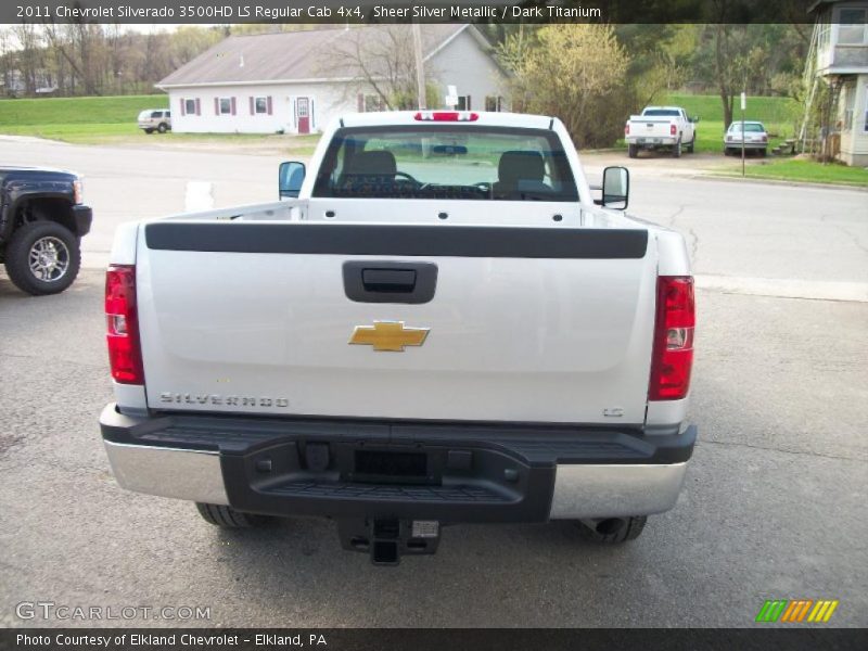 Sheer Silver Metallic / Dark Titanium 2011 Chevrolet Silverado 3500HD LS Regular Cab 4x4