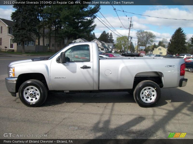  2011 Silverado 3500HD LS Regular Cab 4x4 Sheer Silver Metallic