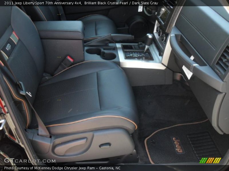 Brilliant Black Crystal Pearl / Dark Slate Gray 2011 Jeep Liberty Sport 70th Anniversary 4x4