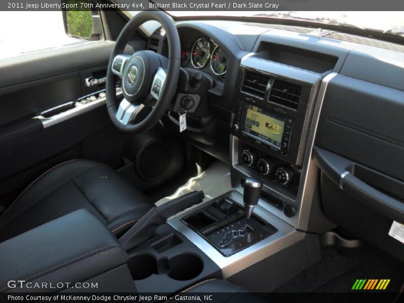 Brilliant Black Crystal Pearl / Dark Slate Gray 2011 Jeep Liberty Sport 70th Anniversary 4x4