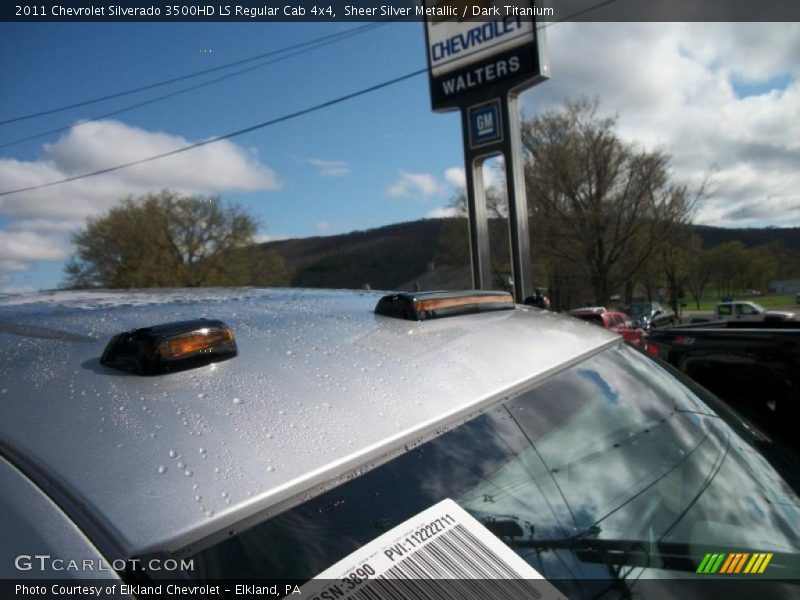 Sheer Silver Metallic / Dark Titanium 2011 Chevrolet Silverado 3500HD LS Regular Cab 4x4