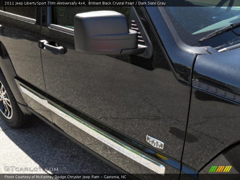 Brilliant Black Crystal Pearl / Dark Slate Gray 2011 Jeep Liberty Sport 70th Anniversary 4x4
