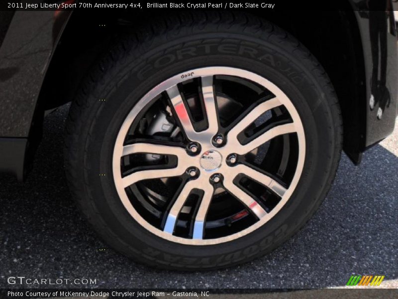 Brilliant Black Crystal Pearl / Dark Slate Gray 2011 Jeep Liberty Sport 70th Anniversary 4x4