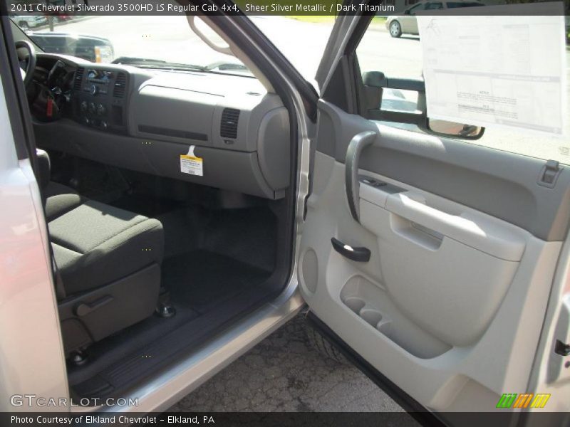 Sheer Silver Metallic / Dark Titanium 2011 Chevrolet Silverado 3500HD LS Regular Cab 4x4