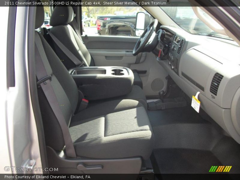 Sheer Silver Metallic / Dark Titanium 2011 Chevrolet Silverado 3500HD LS Regular Cab 4x4