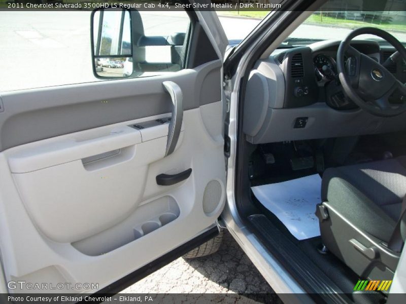 Sheer Silver Metallic / Dark Titanium 2011 Chevrolet Silverado 3500HD LS Regular Cab 4x4