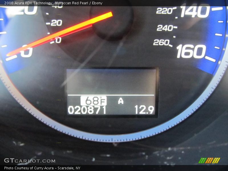 Moroccan Red Pearl / Ebony 2008 Acura RDX Technology