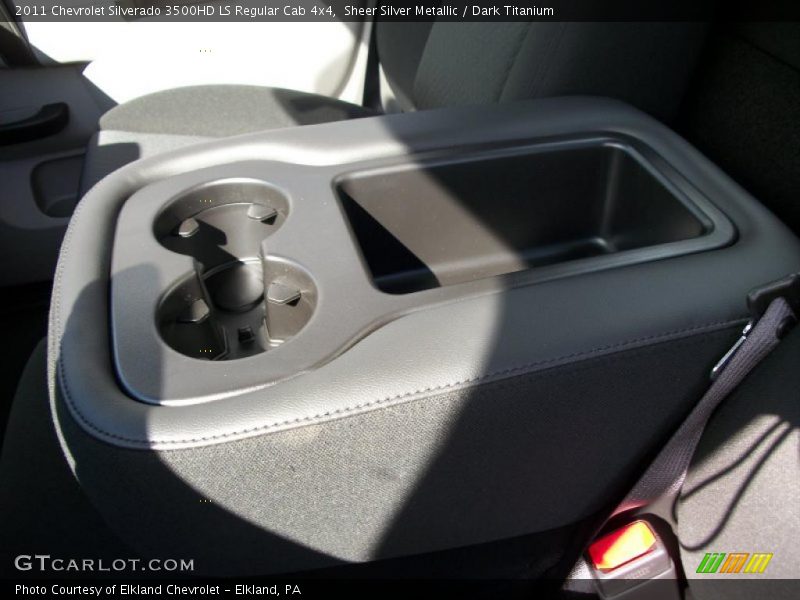 Sheer Silver Metallic / Dark Titanium 2011 Chevrolet Silverado 3500HD LS Regular Cab 4x4