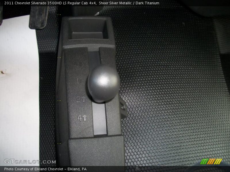 Sheer Silver Metallic / Dark Titanium 2011 Chevrolet Silverado 3500HD LS Regular Cab 4x4