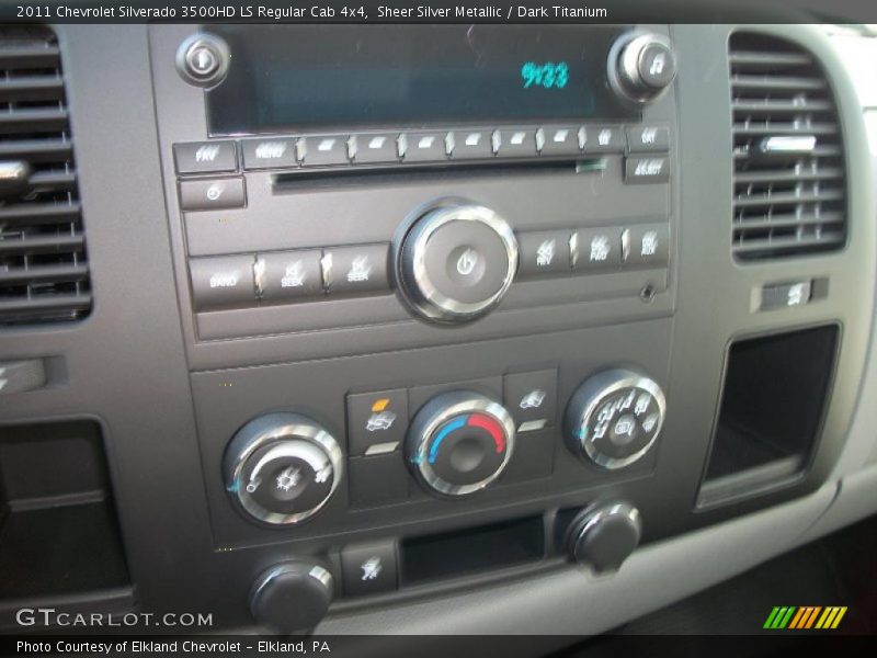 Sheer Silver Metallic / Dark Titanium 2011 Chevrolet Silverado 3500HD LS Regular Cab 4x4