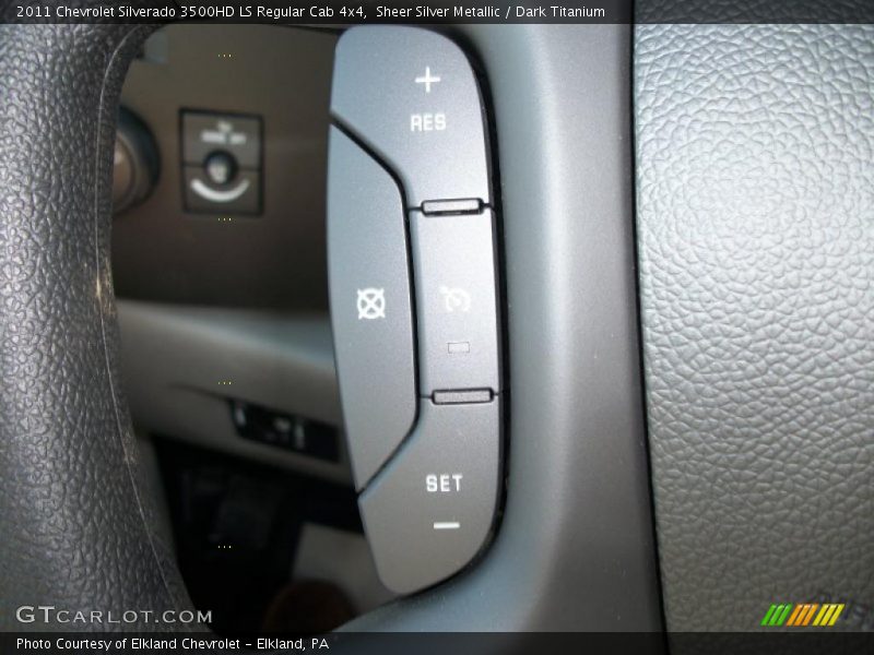 Sheer Silver Metallic / Dark Titanium 2011 Chevrolet Silverado 3500HD LS Regular Cab 4x4