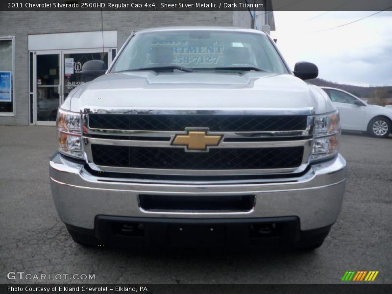 Sheer Silver Metallic / Dark Titanium 2011 Chevrolet Silverado 2500HD Regular Cab 4x4