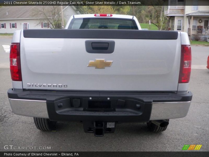 Sheer Silver Metallic / Dark Titanium 2011 Chevrolet Silverado 2500HD Regular Cab 4x4