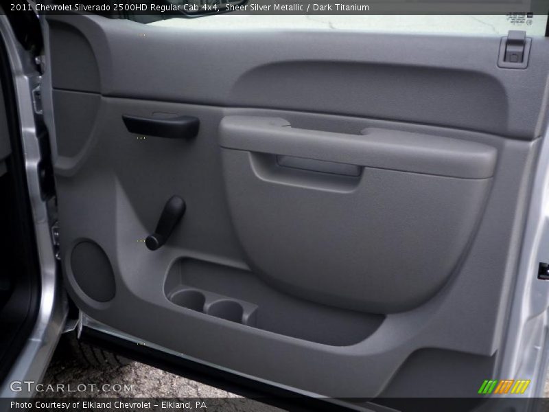 Sheer Silver Metallic / Dark Titanium 2011 Chevrolet Silverado 2500HD Regular Cab 4x4