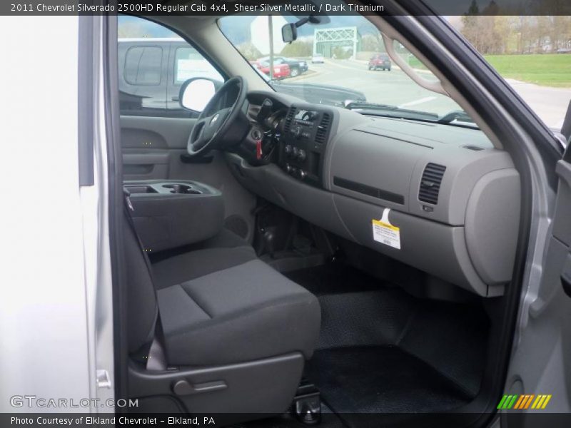 Sheer Silver Metallic / Dark Titanium 2011 Chevrolet Silverado 2500HD Regular Cab 4x4