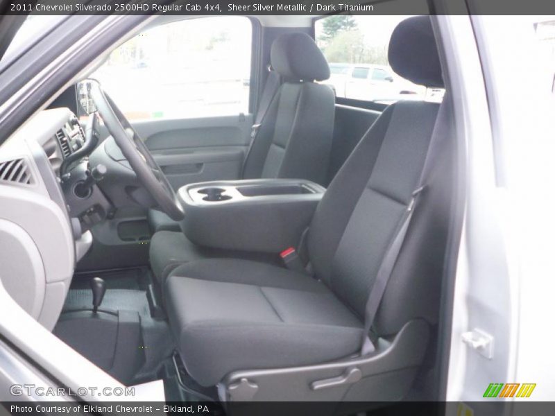 Sheer Silver Metallic / Dark Titanium 2011 Chevrolet Silverado 2500HD Regular Cab 4x4