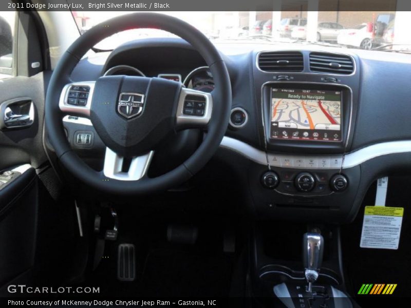 Bright Silver Metallic / Black 2011 Dodge Journey Lux