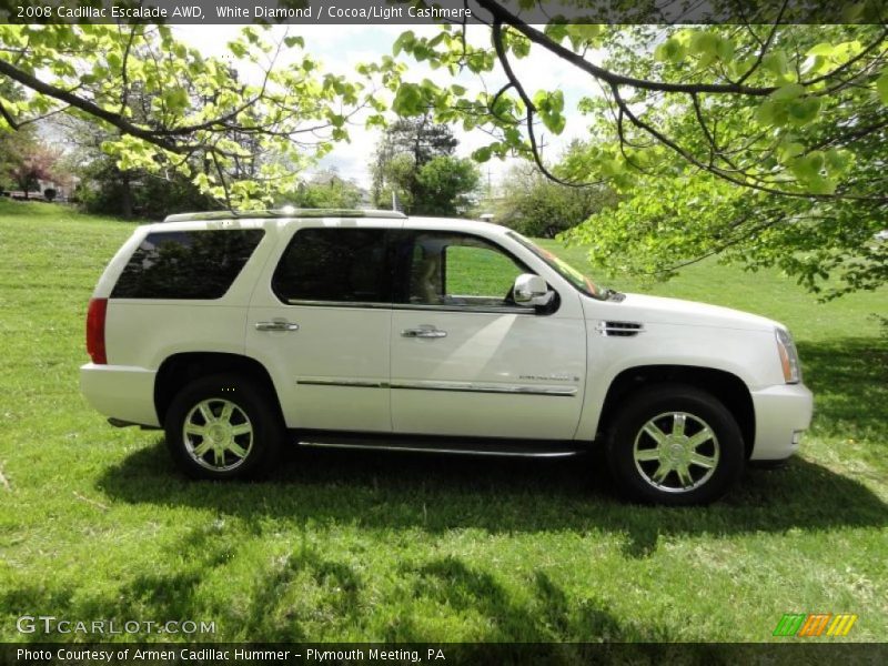 White Diamond / Cocoa/Light Cashmere 2008 Cadillac Escalade AWD