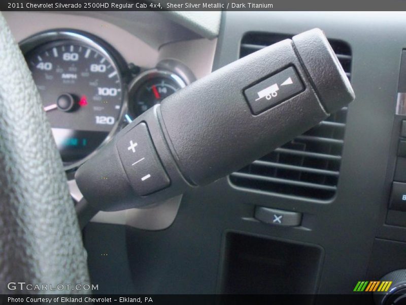 Sheer Silver Metallic / Dark Titanium 2011 Chevrolet Silverado 2500HD Regular Cab 4x4