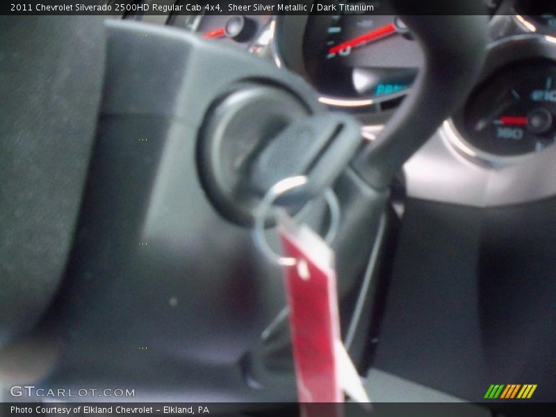 Sheer Silver Metallic / Dark Titanium 2011 Chevrolet Silverado 2500HD Regular Cab 4x4
