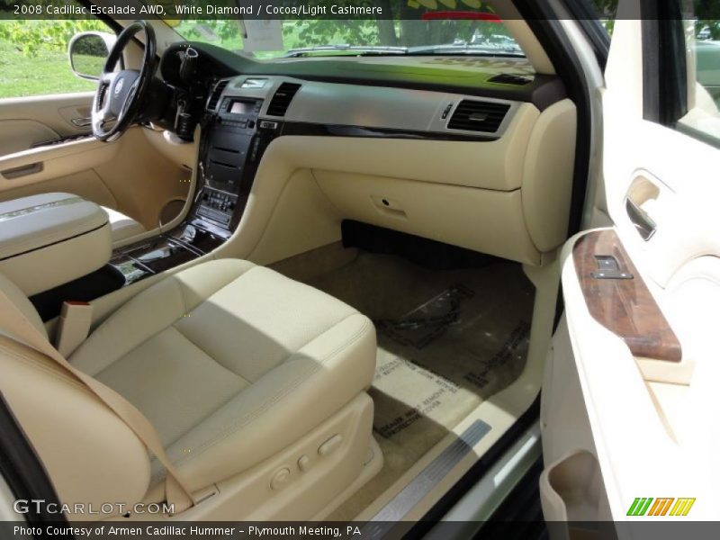 White Diamond / Cocoa/Light Cashmere 2008 Cadillac Escalade AWD