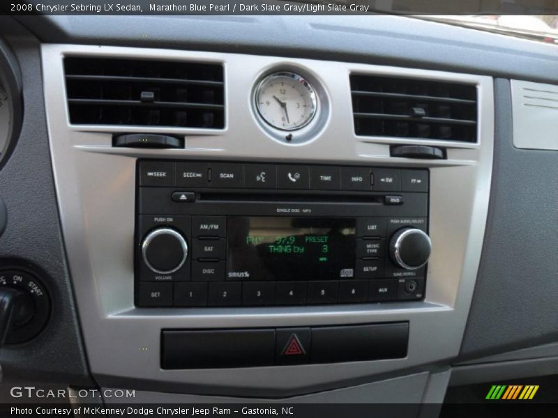 Marathon Blue Pearl / Dark Slate Gray/Light Slate Gray 2008 Chrysler Sebring LX Sedan