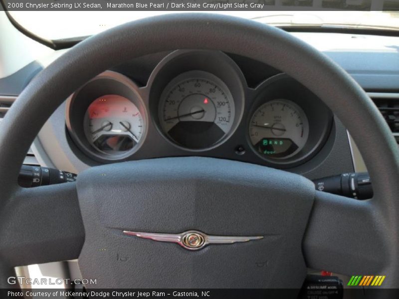 Marathon Blue Pearl / Dark Slate Gray/Light Slate Gray 2008 Chrysler Sebring LX Sedan