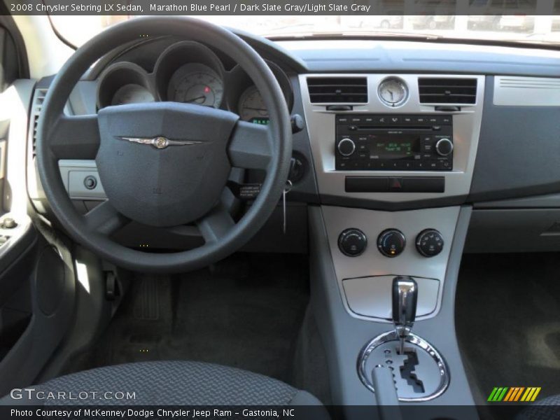 Marathon Blue Pearl / Dark Slate Gray/Light Slate Gray 2008 Chrysler Sebring LX Sedan