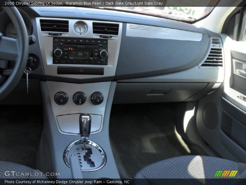 Marathon Blue Pearl / Dark Slate Gray/Light Slate Gray 2008 Chrysler Sebring LX Sedan