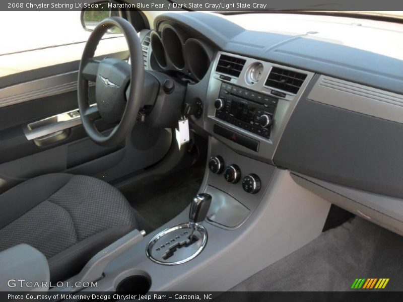 Marathon Blue Pearl / Dark Slate Gray/Light Slate Gray 2008 Chrysler Sebring LX Sedan