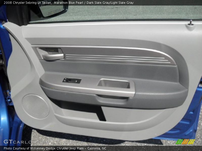Marathon Blue Pearl / Dark Slate Gray/Light Slate Gray 2008 Chrysler Sebring LX Sedan
