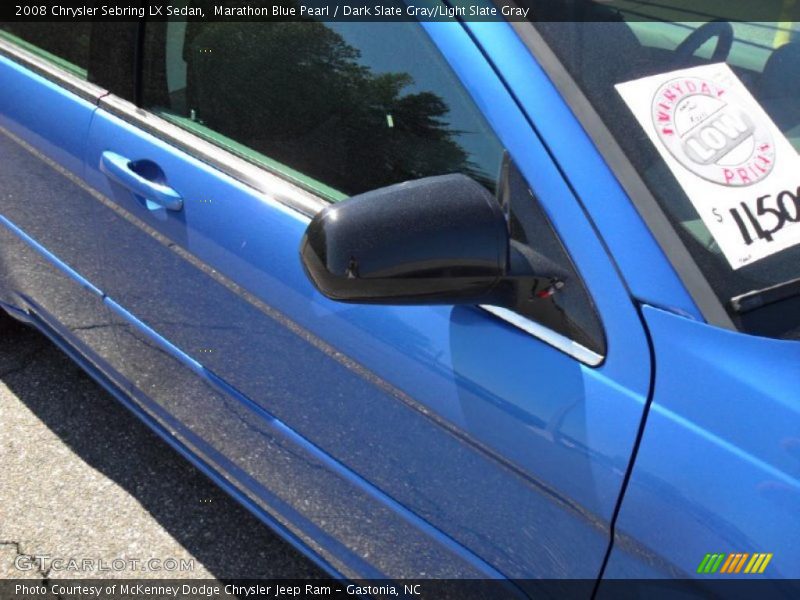 Marathon Blue Pearl / Dark Slate Gray/Light Slate Gray 2008 Chrysler Sebring LX Sedan