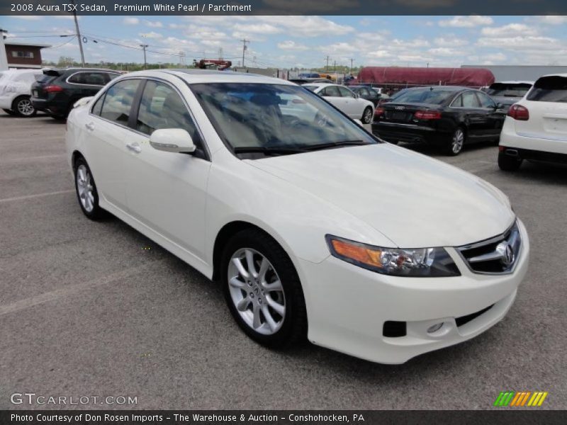 Premium White Pearl / Parchment 2008 Acura TSX Sedan