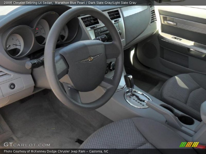 Marathon Blue Pearl / Dark Slate Gray/Light Slate Gray 2008 Chrysler Sebring LX Sedan