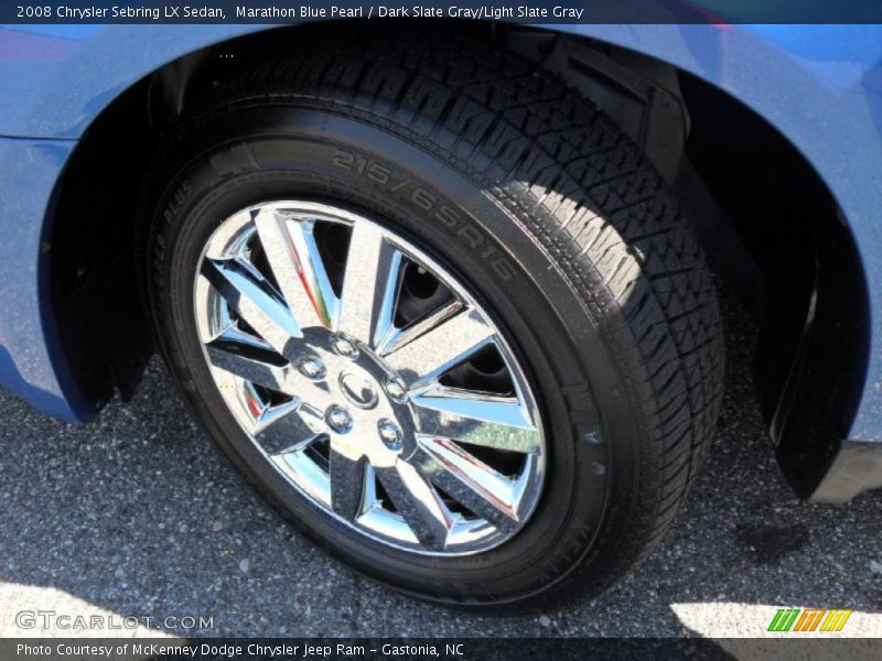 Marathon Blue Pearl / Dark Slate Gray/Light Slate Gray 2008 Chrysler Sebring LX Sedan
