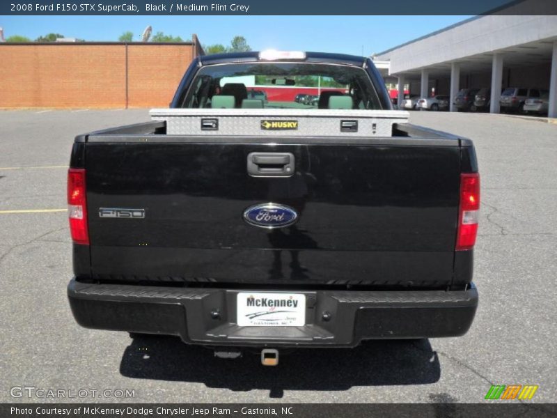 Black / Medium Flint Grey 2008 Ford F150 STX SuperCab