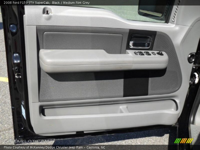 Black / Medium Flint Grey 2008 Ford F150 STX SuperCab