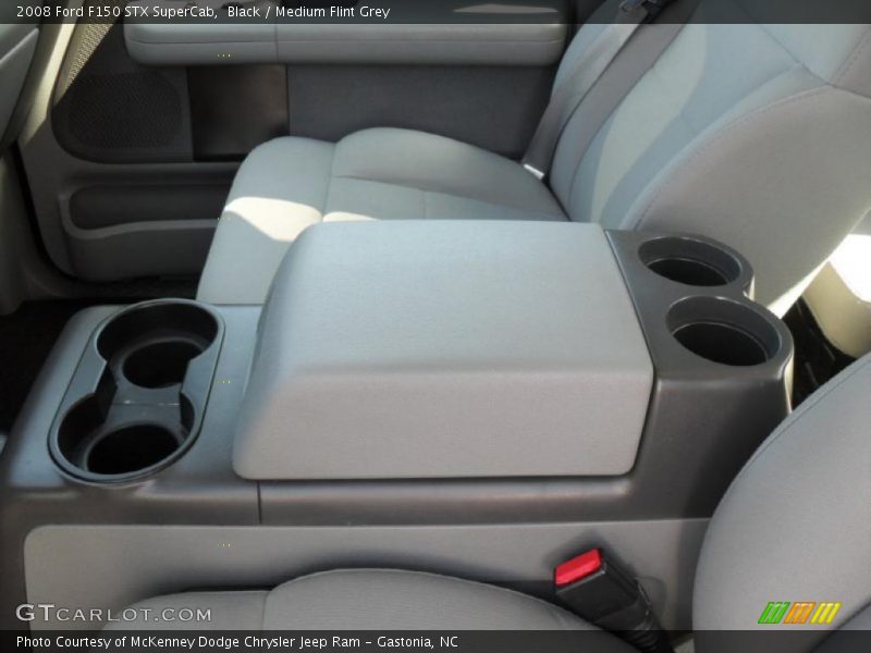 Black / Medium Flint Grey 2008 Ford F150 STX SuperCab