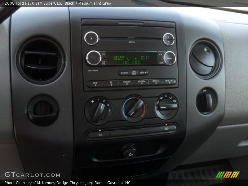 Black / Medium Flint Grey 2008 Ford F150 STX SuperCab