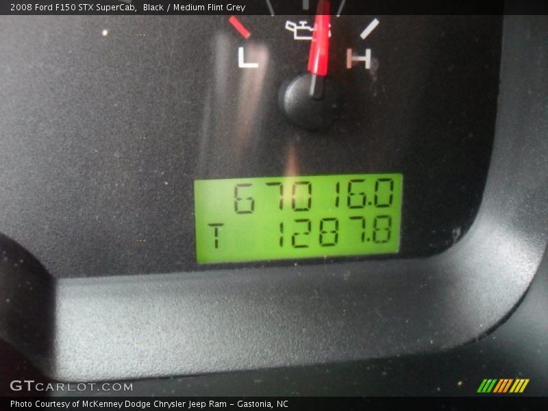 Black / Medium Flint Grey 2008 Ford F150 STX SuperCab