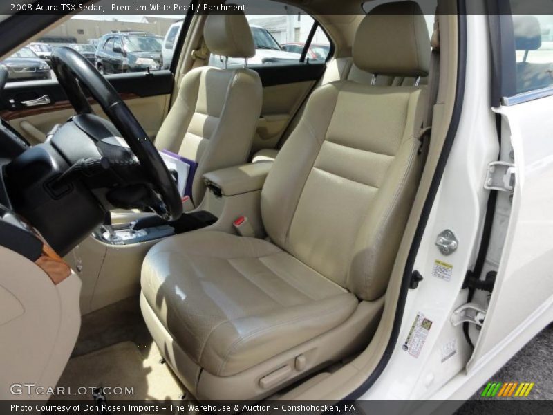 Premium White Pearl / Parchment 2008 Acura TSX Sedan