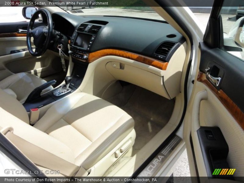 Premium White Pearl / Parchment 2008 Acura TSX Sedan