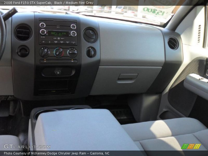 Black / Medium Flint Grey 2008 Ford F150 STX SuperCab